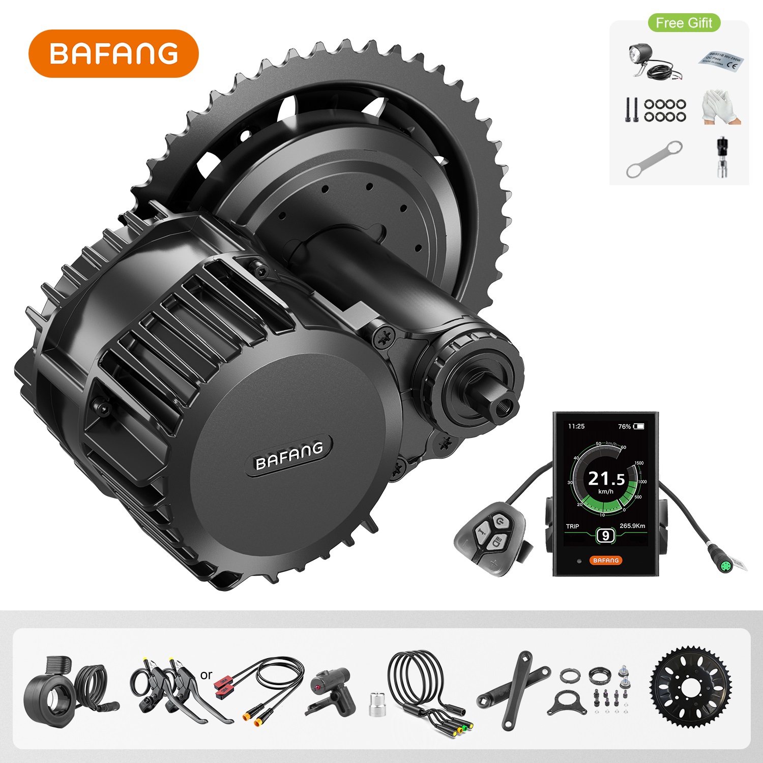 Bafang Bbshd 1000W Conversion Kit - Bafang UART 48 V/52 V 1000W