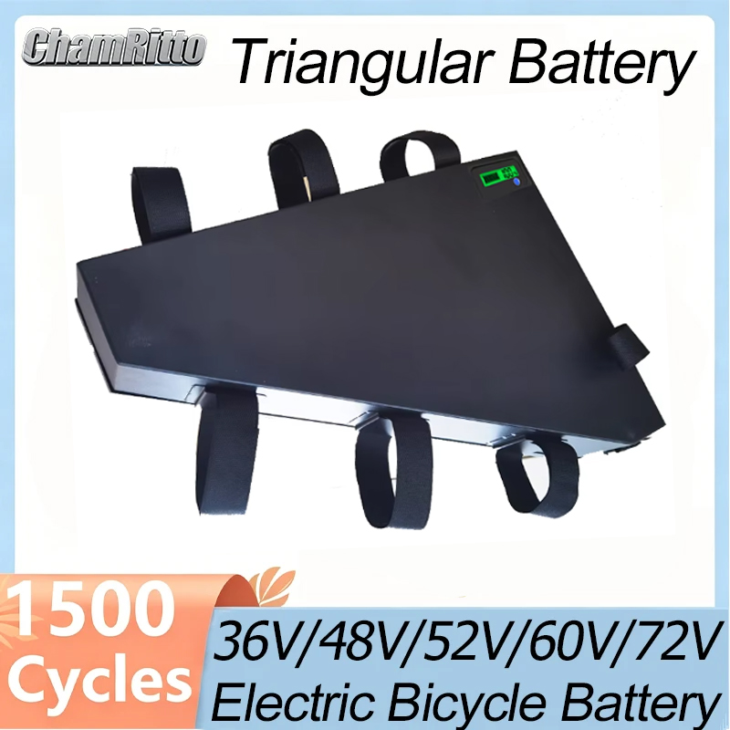 Electric Bicycle Battery 72V 30Ah - จักรยานไฟฟ้า 60v72v 3000w แบตเตอรี่ทรงสามเหลี่ยม 36v 48v