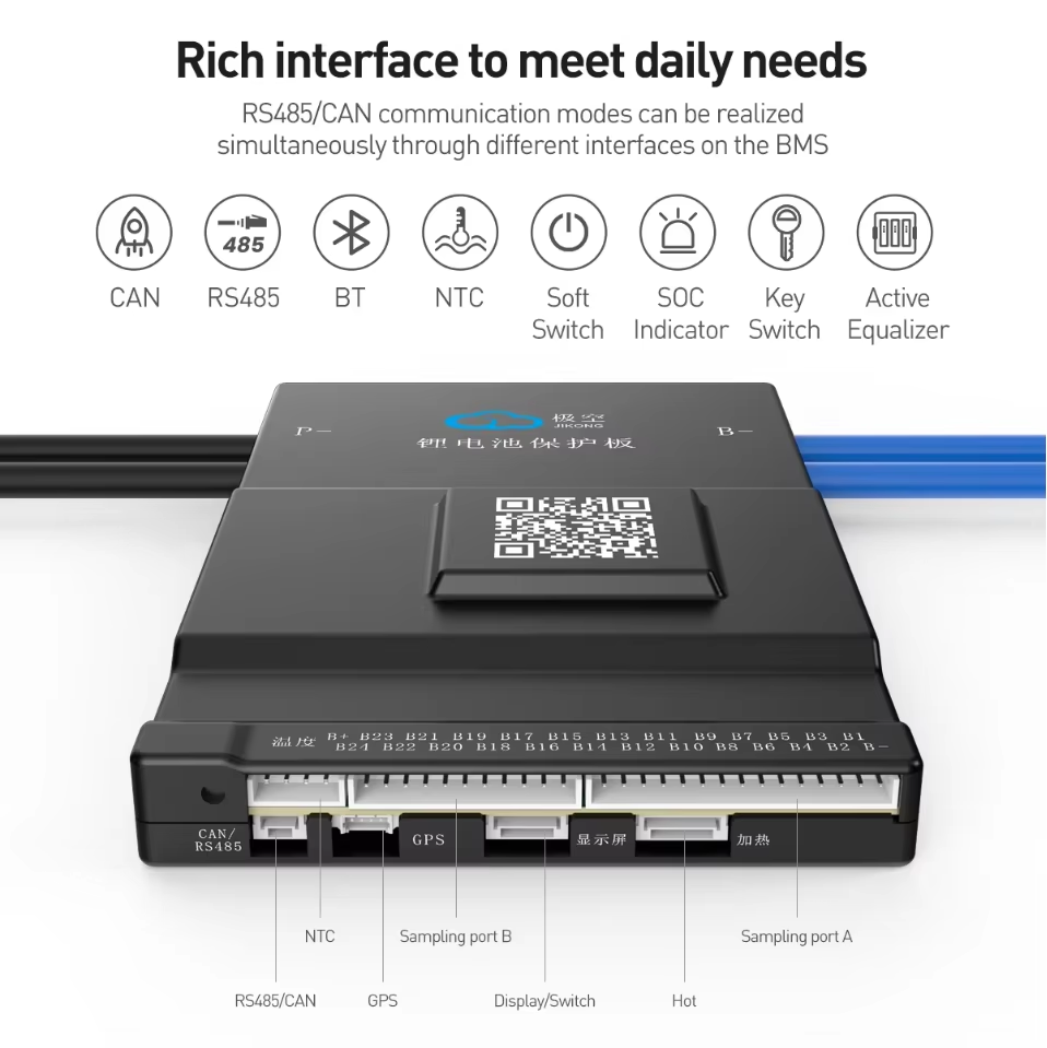 JK BMS ระบบปรับสมดุลแบบแอคทีฟ  - Smart Bms 72V 20S 150A Bluetooth บทวิจารณ์และราคา