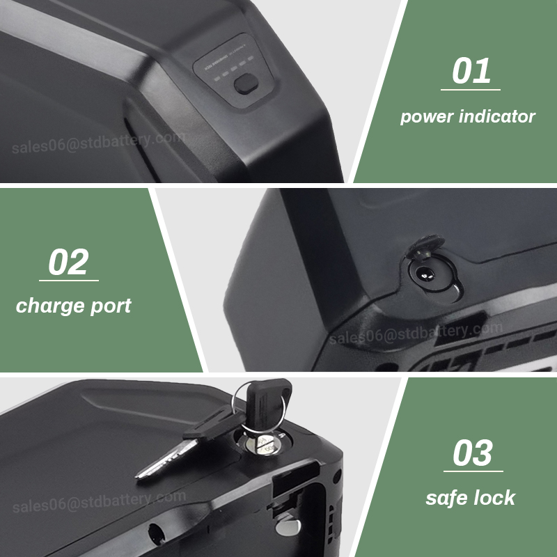 แบตเตอรี่จักรยานไฟฟ้าแบบติดตั้ - Ebike Battery 48V 20Ah Hailong บทวิจารณ์และราคา