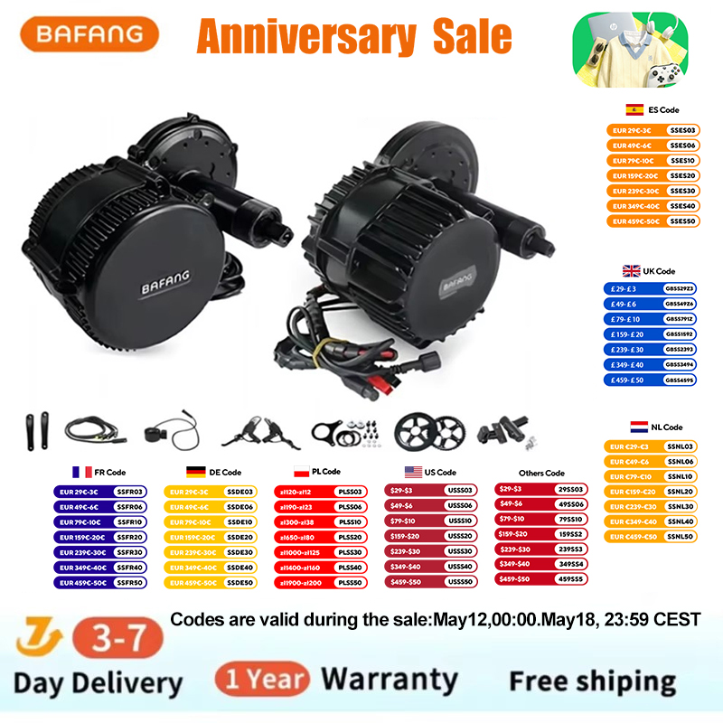 Bafang BBSHD 1000W 52V 48V 68  - Bafang Bbshd 1000W Conversion Kit บทวิจารณ์และราคา
