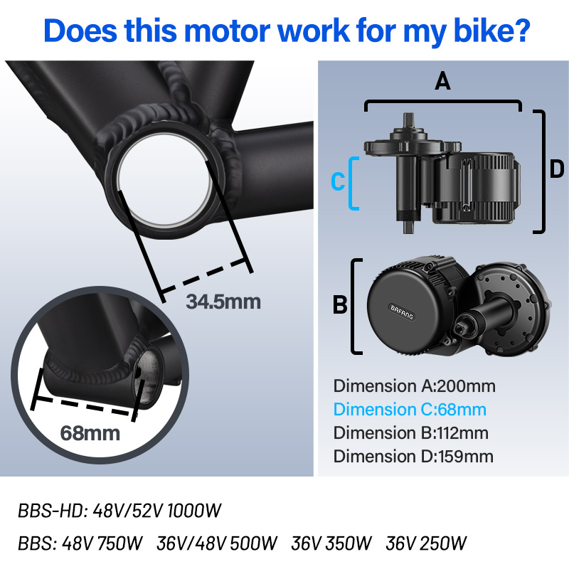 BAFANG BBSHD BBS01 BBS02B BBS0 - Bafang Bbshd 1000W Conversion Kit บทวิจารณ์และราคา