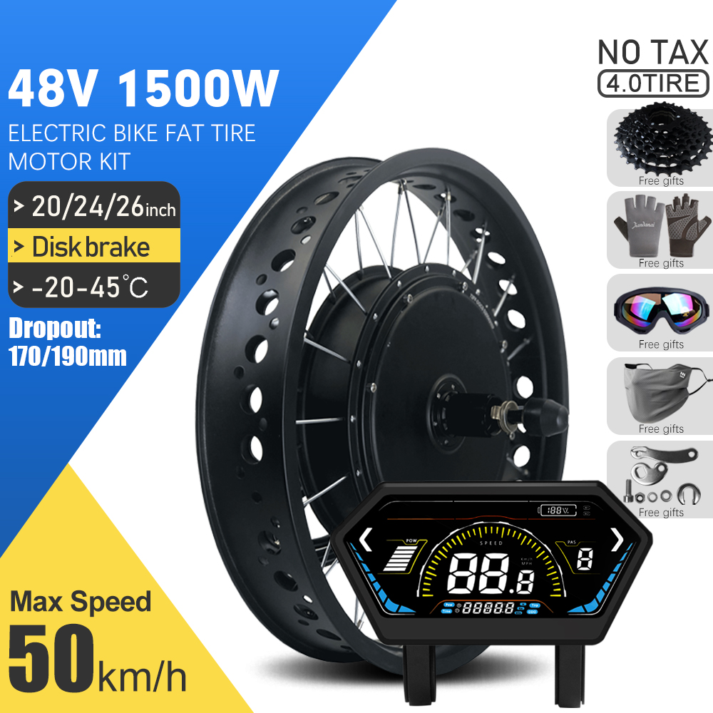 ชุดมอเตอร์ไฟฟ้าสำหรับจักรยานอ้ - 72V 5000W Hub Motor Kit บทวิจารณ์และราคา