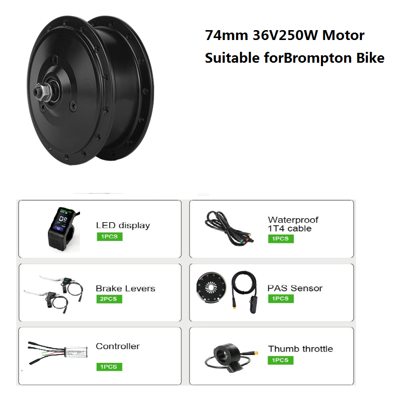 ชุดแปลงจักรยาน Brompton เป็นจั - Ebike Conversion Kit 72V 3000W บทวิจารณ์และราคา