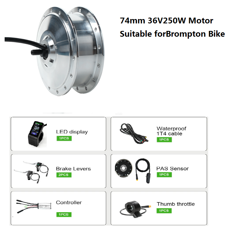 ชุดแปลงจักรยาน Brompton เป็นจั - Ebike Conversion Kit 72V 3000W บทวิจารณ์และราคา